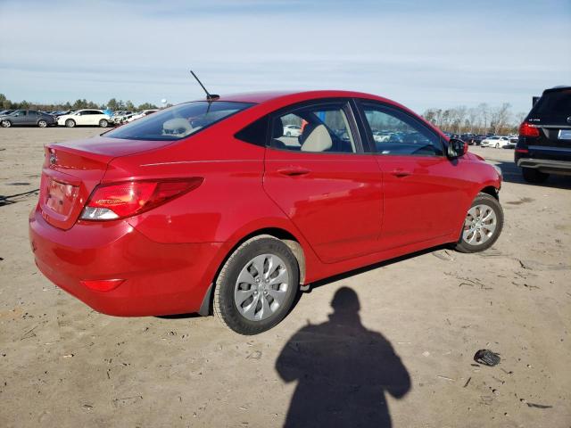 KMHCT4AE4FU927327 - 2015 HYUNDAI ACCENT GLS RED photo 3