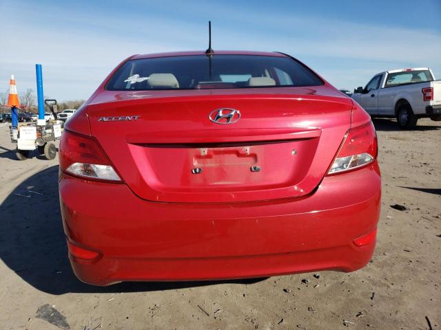 KMHCT4AE4FU927327 - 2015 HYUNDAI ACCENT GLS RED photo 6