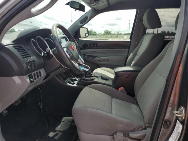 5TFJX4GN5EX033695 - 2014 TOYOTA TACOMA DOUBLE CAB GRAY photo 7