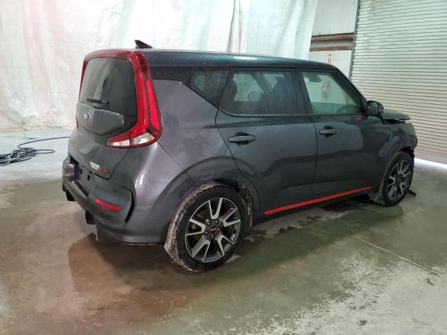 KNDJ63AUXM7767485 - 2021 KIA SOUL GT LINE GRAY photo 3