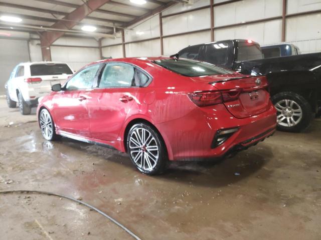 3KPF44AC6ME395538 - 2021 KIA FORTE GT RED photo 2