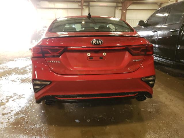 3KPF44AC6ME395538 - 2021 KIA FORTE GT RED photo 6