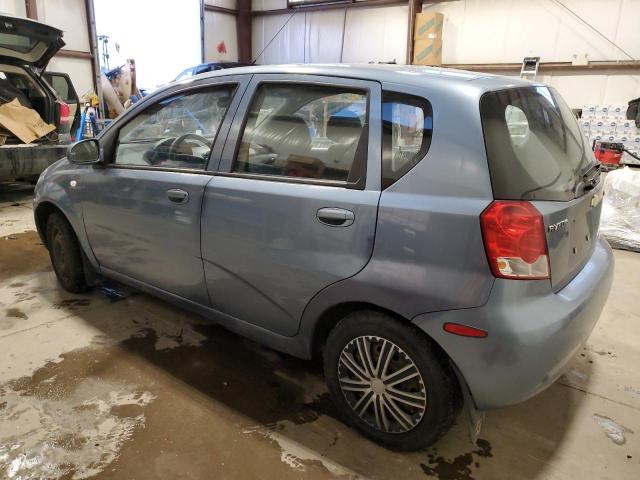 KL1TG65677B765835 - 2007 CHEVROLET AVEO LT BLUE photo 2