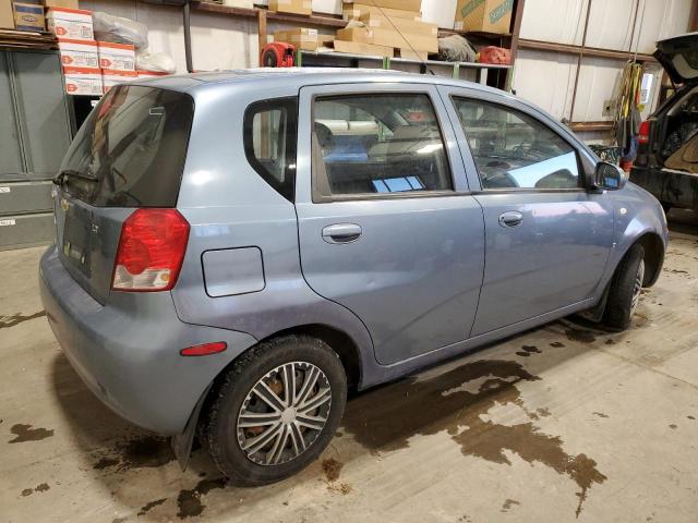 KL1TG65677B765835 - 2007 CHEVROLET AVEO LT BLUE photo 3