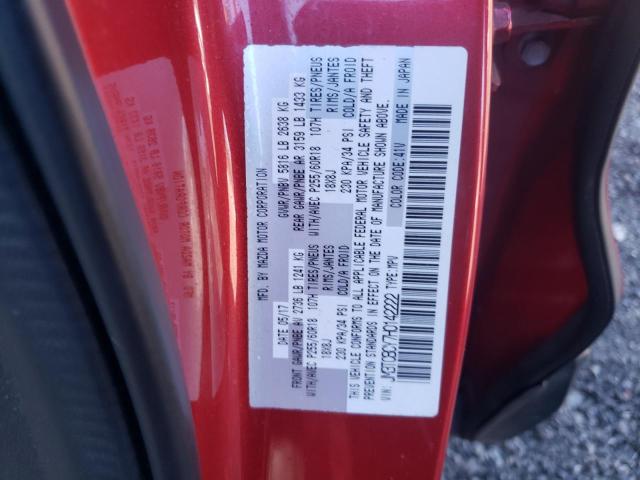 JM3TCBCY7H0142222 - 2017 MAZDA CX-9 TOURING RED photo 12