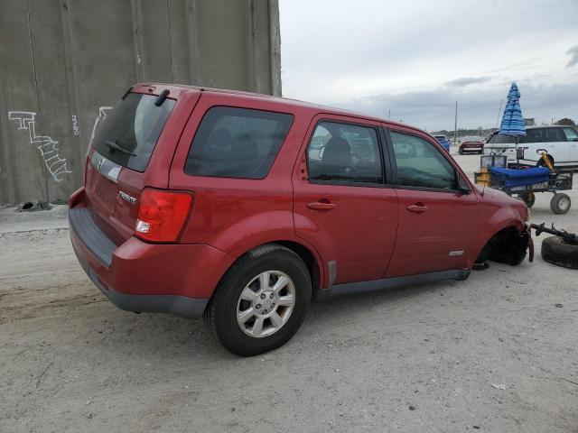 4F2CZ02Z58KM24546 - 2008 MAZDA TRIBUTE I RED photo 3