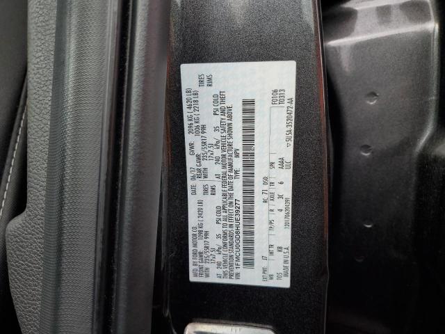 1FMCU0GD8HUE39277 - 2017 FORD ESCAPE SE GRAY photo 13