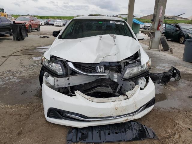 19XFB2F58EE062764 - 2014 HONDA CIVIC LX WHITE photo 5