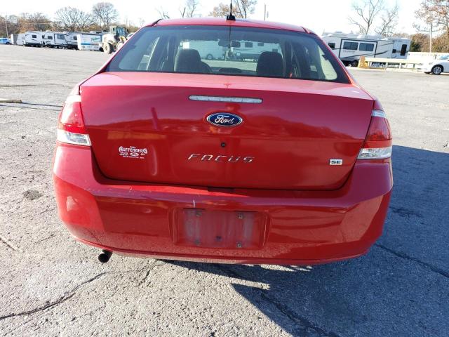 1FAHP35N28W105688 - 2008 FORD FOCUS SE RED photo 6