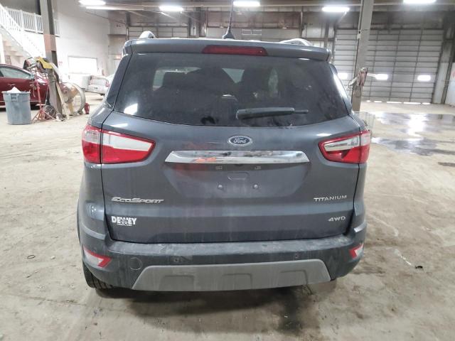 MAJ6S3KL7KC289804 - 2019 FORD ECOSPORT TITANIUM GRAY photo 6