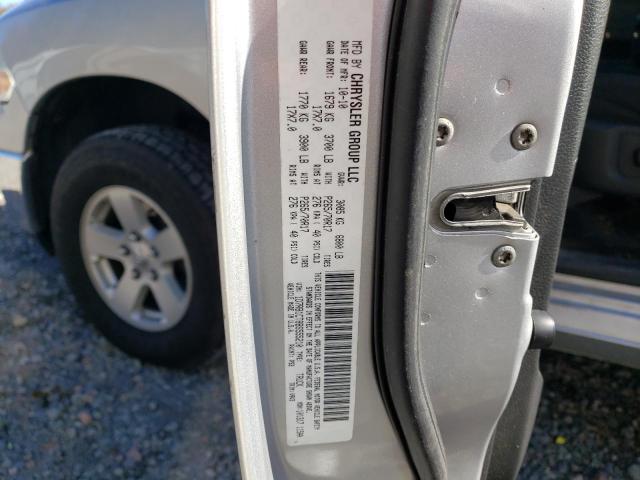 1D7RB1CT8BS555210 - 2011 DODGE RAM 1500 SILVER photo 12