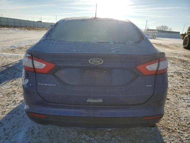 3FA6P0H78GR173014 - 2016 FORD FUSION SE BLUE photo 6