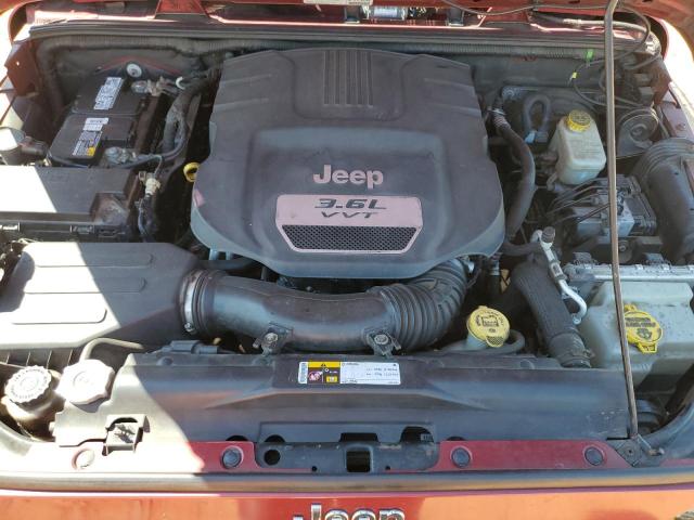 1C4BJWDG8DL605355 - 2013 JEEP WRANGLER U SPORT RED photo 12