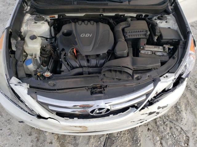 5NPEC4AC2EH898320 - 2014 HYUNDAI SONATA SE WHITE photo 11