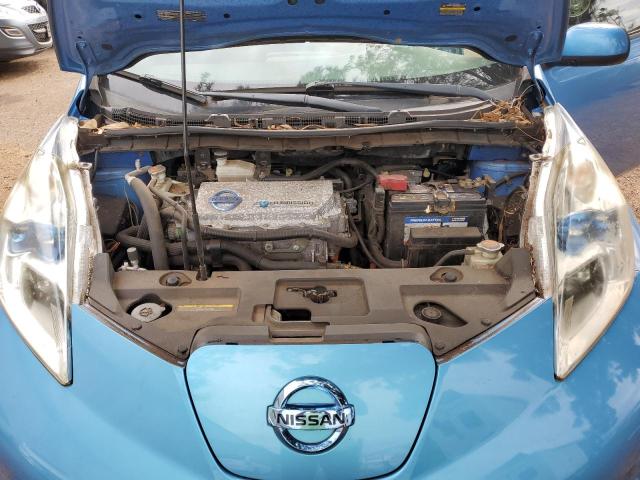 JN1AZ0CPXCT025268 - 2012 NISSAN LEAF SV BLUE photo 11