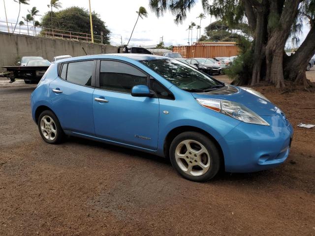 JN1AZ0CPXCT025268 - 2012 NISSAN LEAF SV BLUE photo 4