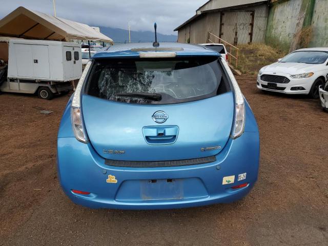 JN1AZ0CPXCT025268 - 2012 NISSAN LEAF SV BLUE photo 6