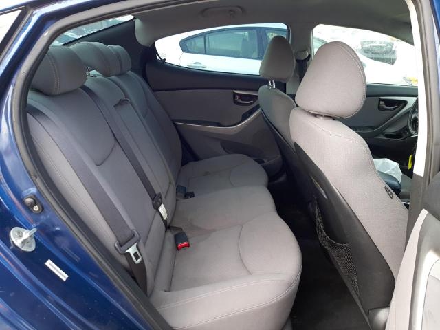 KMHDH4AE2FU253880 - 2015 HYUNDAI ELANTRA SE BLUE photo 10