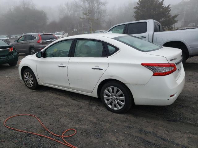 3N1AB7AP1EL677283 - 2014 NISSAN SENTRA S WHITE photo 2