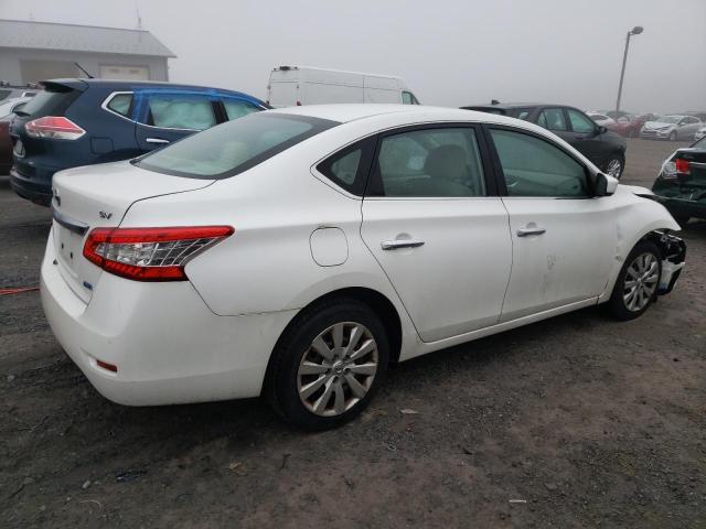 3N1AB7AP1EL677283 - 2014 NISSAN SENTRA S WHITE photo 3