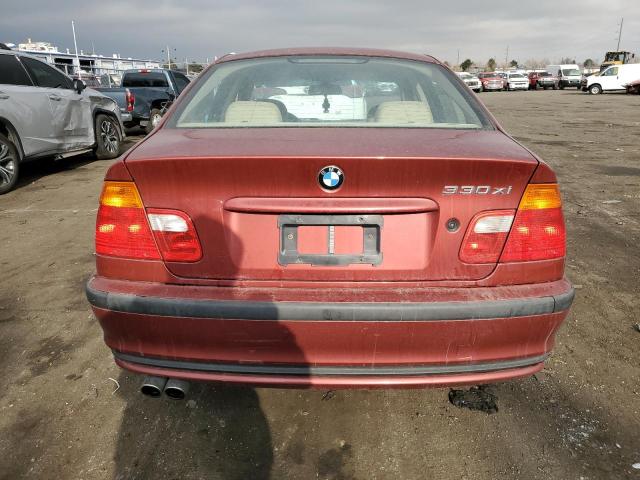 WBAAV53431JS97212 - 2001 BMW 330 I MAROON photo 6