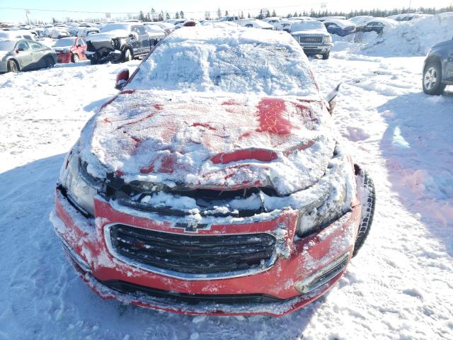 1G1P75SZ1F7229279 - 2015 CHEVROLET CRUZE RED photo 5