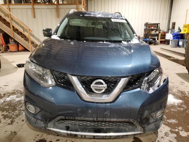 5N1AT2MM9EC800642 - 2014 NISSAN ROGUE S BLUE photo 5