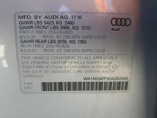 WA1M2AFP3HA082845 - 2017 AUDI Q5 PREMIUM PLUS Gümüş foto 13