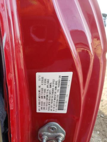 1HGCS1B83BA010908 - 2011 HONDA ACCORD EXL RED photo 12