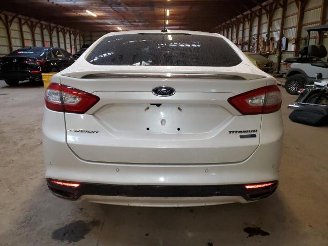 3FA6P0D99DR307516 - 2013 FORD FUSION TITANIUM WHITE photo 6