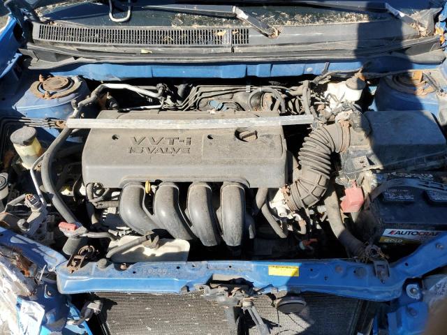 2T1KR30EX8C700220 - 2008 TOYOTA COROLLA MA XR BLUE photo 11