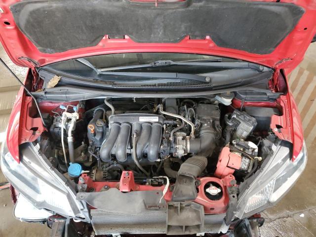 3HGGK5H5XFM707166 - 2015 HONDA FIT LX RED photo 11