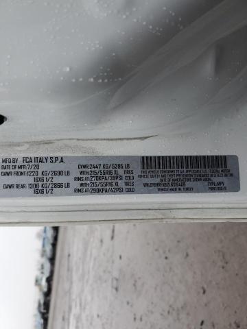 ZFBHRFAB2L6S18408 - 2020 RAM PROMASTER თეთრი ფოტო 12