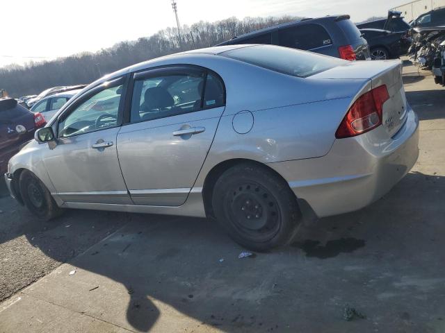 1HGFA16508L110963 - 2008 HONDA CIVIC LX SILVER photo 2