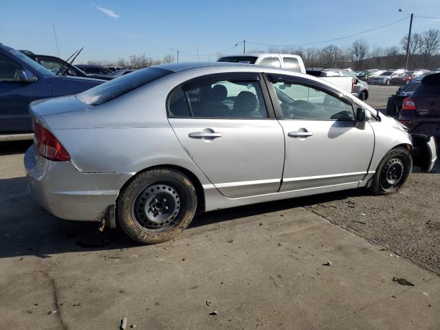 1HGFA16508L110963 - 2008 HONDA CIVIC LX SILVER photo 3