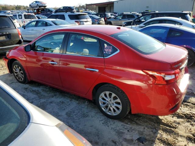 3N1AB7AP7KL607444 - 2019 NISSAN SENTRA S RED photo 2