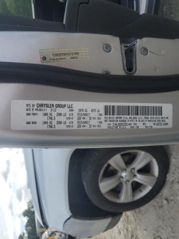 1C4NJDEBXCD651444 - 2012 JEEP COMPASS LATITUDE SILVER photo 13