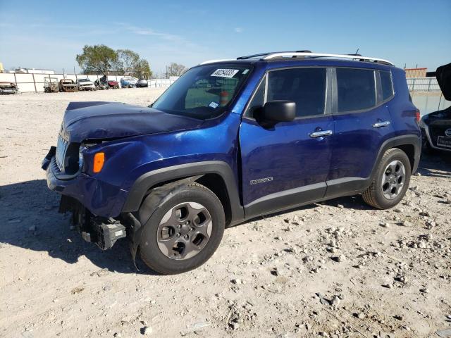 ZACCJAAT0GPD13546 - 2016 JEEP RENEGADE SPORT BLUE photo 1