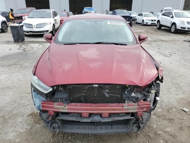 3FA6P0K98FR126588 - 2015 FORD FUSION TITANIUM RED photo 5