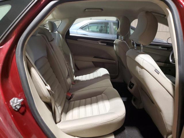 3FA6P0LU0KR126503 - 2019 FORD FUSION SE RED photo 10