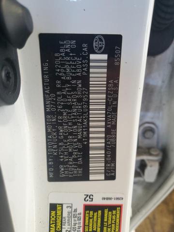 4T1M11AK5LU979527 - 2020 TOYOTA CAMRY SE Սպիտակ լուսանկար 13