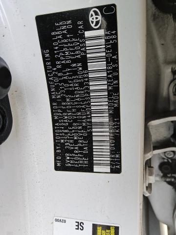 5YFB4MDE5SP233486 - 2025 TOYOTA COROLLA LE Ақ фото 12