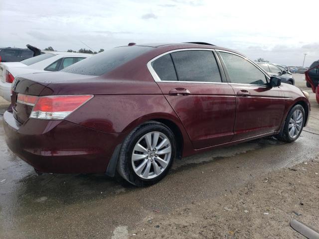 1HGCP2F83BA061147 - 2011 HONDA ACCORD EXL BURGUNDY photo 3