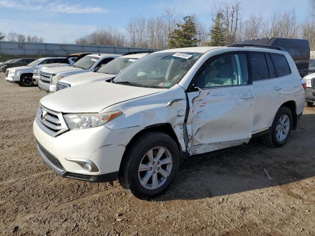 5TDBK3EHXCS155496 - 2012 TOYOTA HIGHLANDER BASE WHITE photo 1