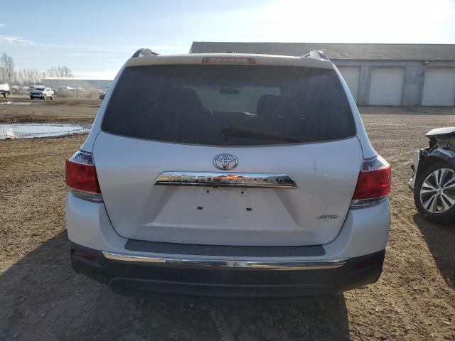 5TDBK3EHXCS155496 - 2012 TOYOTA HIGHLANDER BASE WHITE photo 6