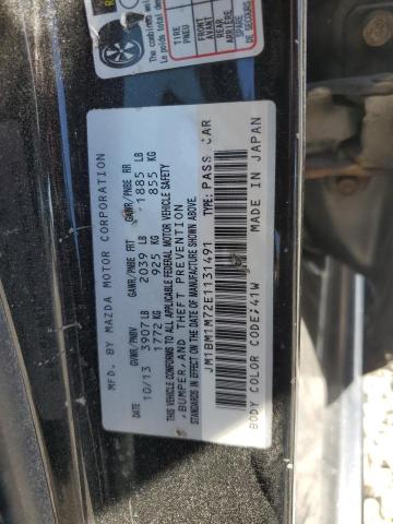 JM1BM1M72E1131491 - 2014 MAZDA 3 GRAND TOURING შავი ფოტო 12