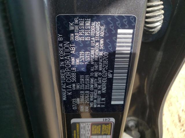 KNDRHDLG2P5218700 - 2023 KIA SORENTO EX GRAY photo 14