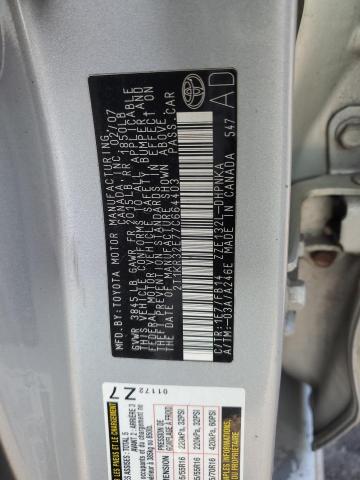 2T1KR32E77C664403 - 2007 TOYOTA COROLLA MA XR SILVER photo 12