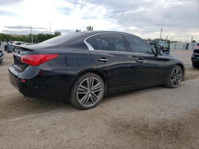 JN1BV7AR6EM708143 - 2014 INFINITI Q50 BASE BLACK photo 3