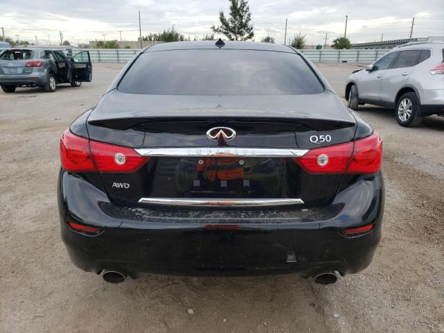 JN1BV7AR6EM708143 - 2014 INFINITI Q50 BASE BLACK photo 6